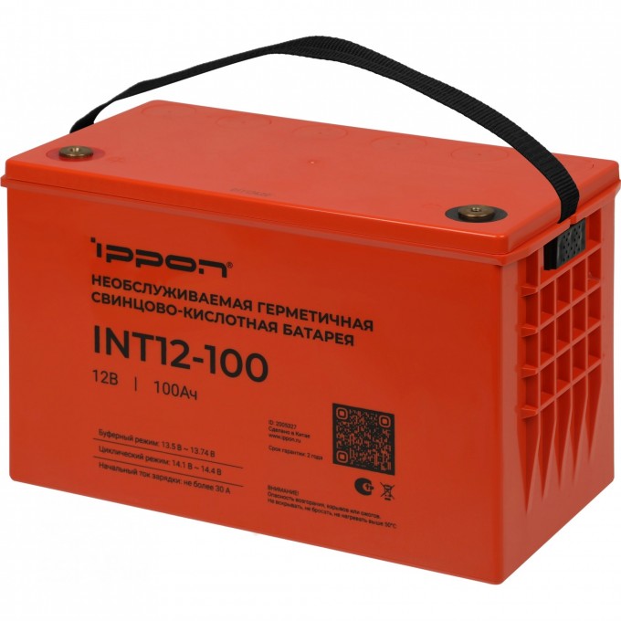 Батарея для ИБП IPPON INT12-100 12В 100Ач 2005327 Батарея для ИБП IPPON INT12-100 12В 100Ач 2005327