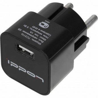 Сетевое зарядное устройство IPPON TC311B 1A, цвет черный